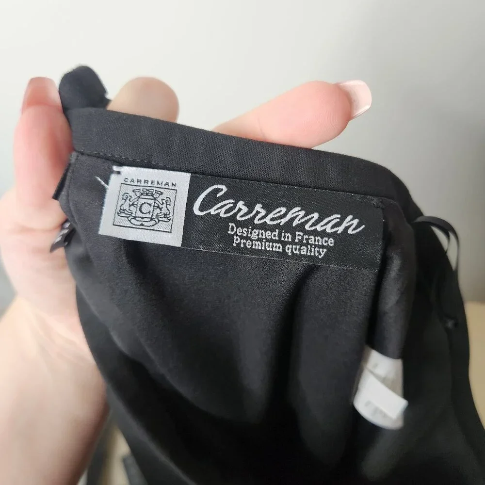 J Crew Pencil Midi Skirt Four Season Stretch Size 14 Black Carreman - Picture 8 of 9